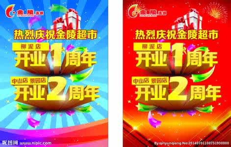 开业一周年的问候
