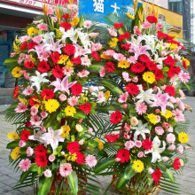 如何写花篮祝福