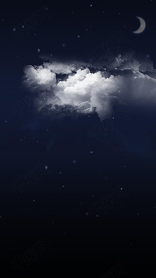 描述夜空的一段