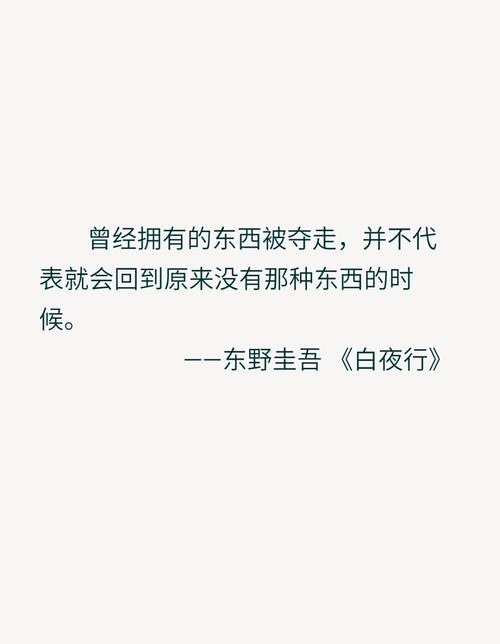 白夜行经典