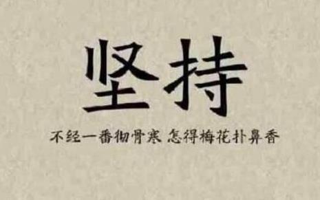 关于持久性的谚语