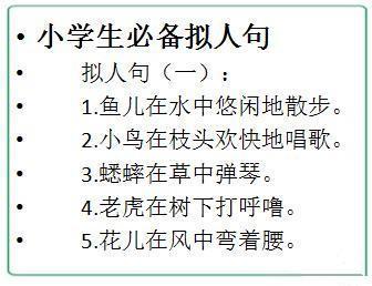 散文中的拟人化句子