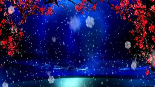 雪花飞扬和变化的隐喻