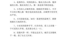 优美简短比喻句