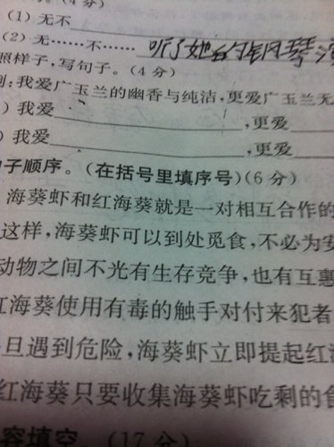 我喜欢用一句话