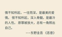 东野圭吾经典语录