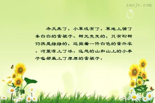 冬天的审美句子在这里