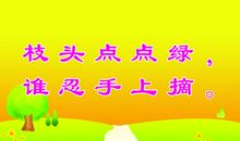 关于树木的环保标语