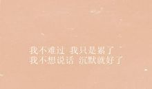 被爱伤过的说说