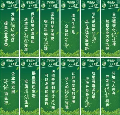 环境口号英文