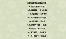 有关兔的歇后语