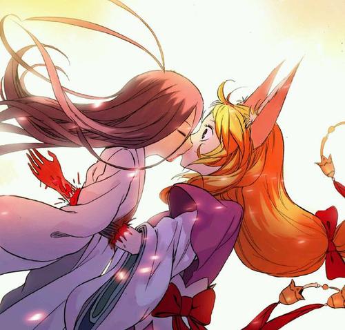 福克斯恶魔小红娘抚摸线条