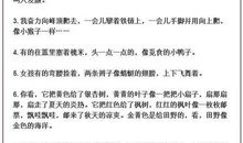 人物描写比喻句