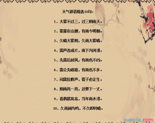 五字谚语