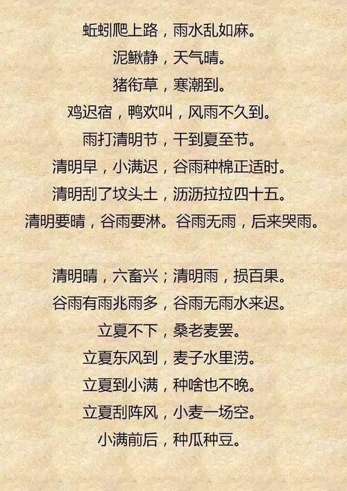 农业经典谚语