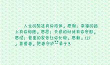 感谢一路有你的美句子