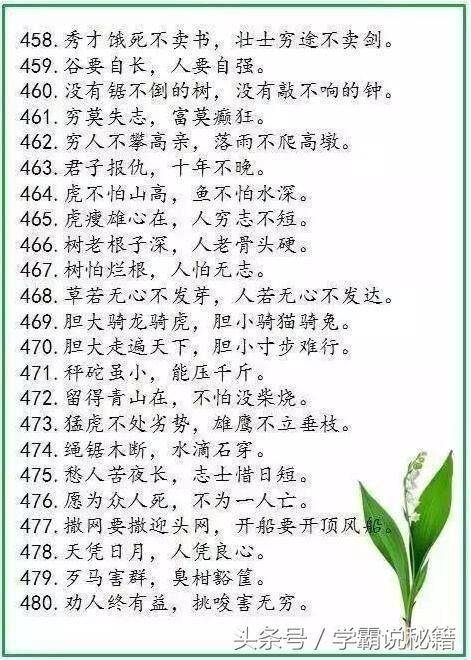 有道理的谚语