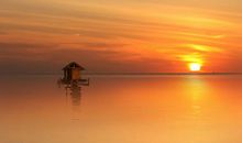 夕阳美好唯美的句子大全带图片