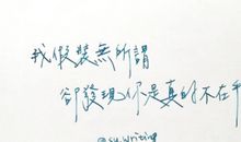 形容对方不在乎的句子