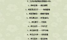 带生肖的歇后语