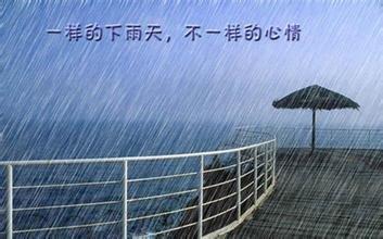 多雨情绪低落的句子