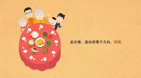 新年回家的问候