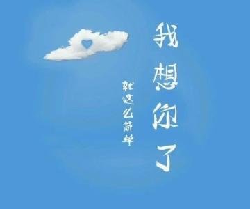 想你的句子