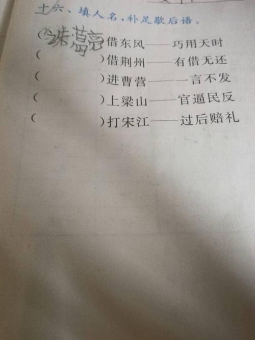 用名字写一个寓言的句子
