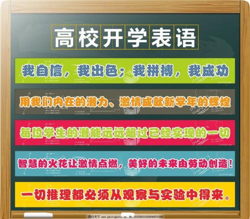 录取口号
