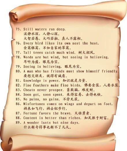关于旅行的英语谚语