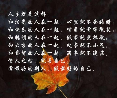 幸福人生句