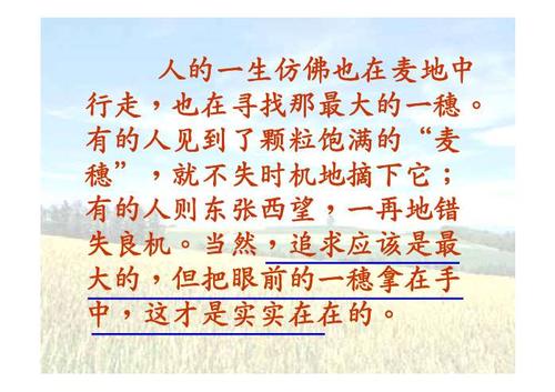 关于处理机会的谚语