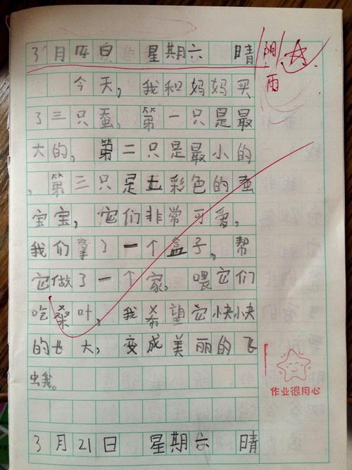 想念二年级的句子