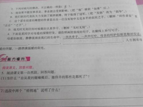 句子中的积累