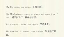 关于机遇的英语谚语