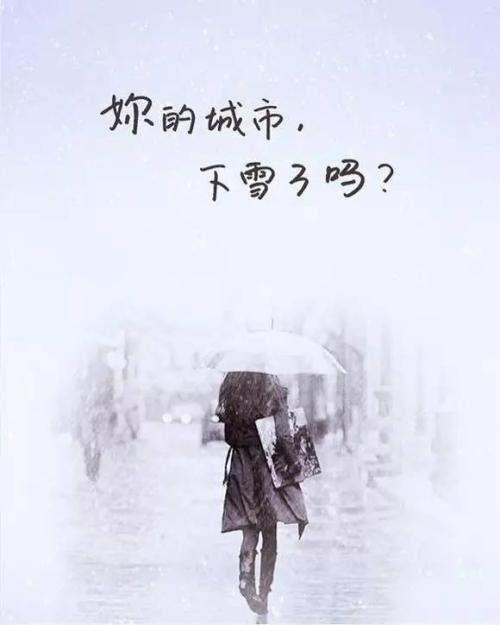 外面正在下雪