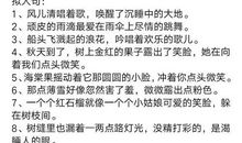 积累的拟人句