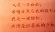 关于亲情的比喻句