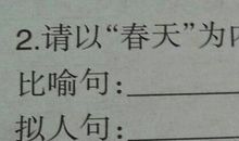 100个拟人句