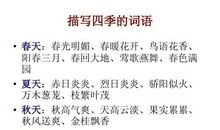 描写夏天美景的词语