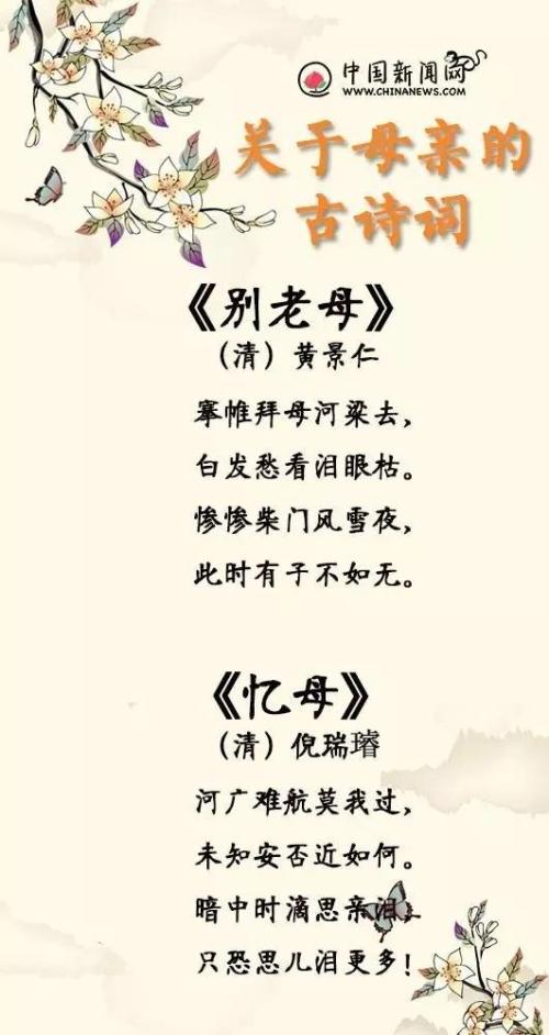 写母爱的诗句