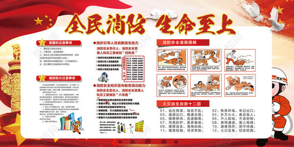 消防安全宣传口号