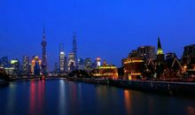描写上海夜景的句子