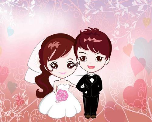 幸福的新婚夫妇