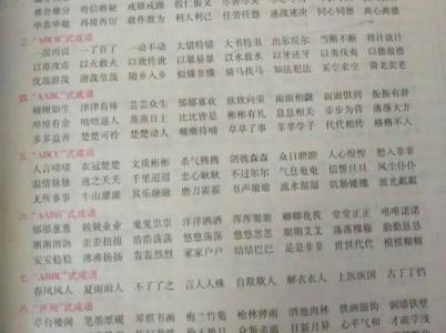 四字词