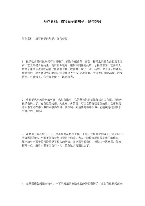 良好的句子和段落描述外观