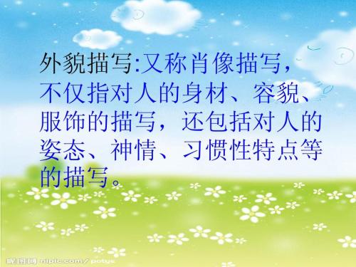 描述人的容貌的句子