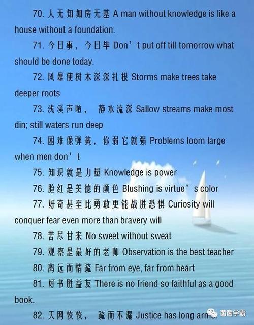 关于环境的英语谚语