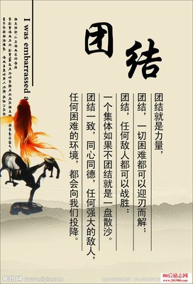 描述大团结的英语谚语
