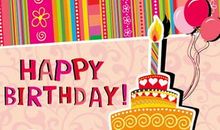 卡通生日简单祝福语